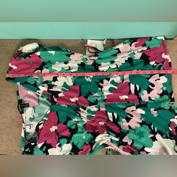 Ellen Tracy Floral Drawstring Top Size Medium NWT - Picture 11 of 11